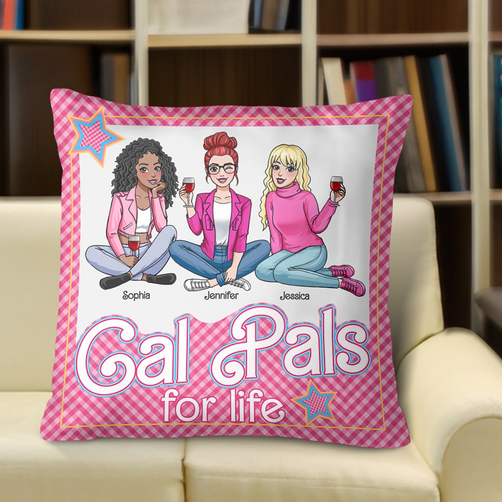 Cal Pals for Life - Personalized Friends Pillow Gift Pillow PopCulturePrints