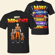 Load image into Gallery viewer, “Best Dad Ever” - Personalized Dragon Dad Shirt - Gift for Dad, Grandpa, and Super Dads Shirts PopCulturePrints
