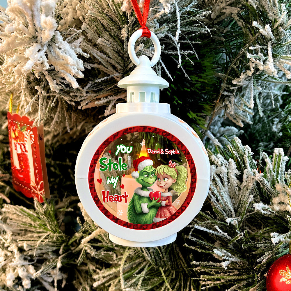 Personalized Romantic Christmas Ornament for Couples - Unique Valentine's Day Gifts Ornament PopCulturePrints