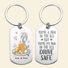 Load image into Gallery viewer, Custom Cartoon Couple Keychain - Personalized Valentine&#39;s Day Gifts Keychains PopCulturePrints
