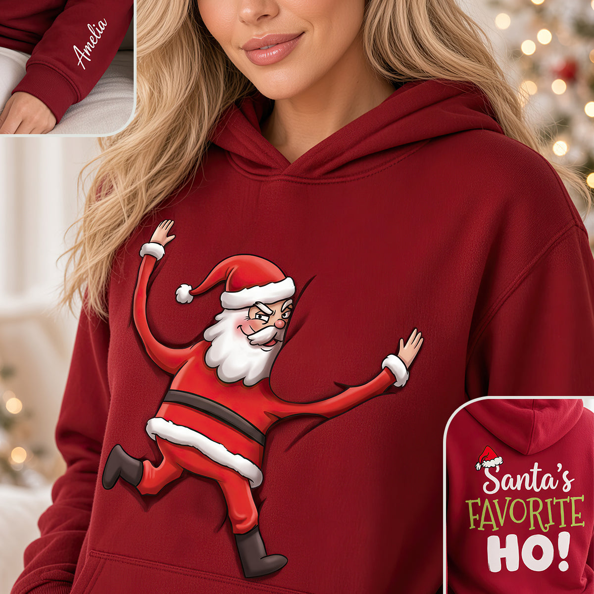 Funny Santa 3D Shirt - Personalized Gifts For Christmas 04hudt081026 AOP Products PopCulturePrints