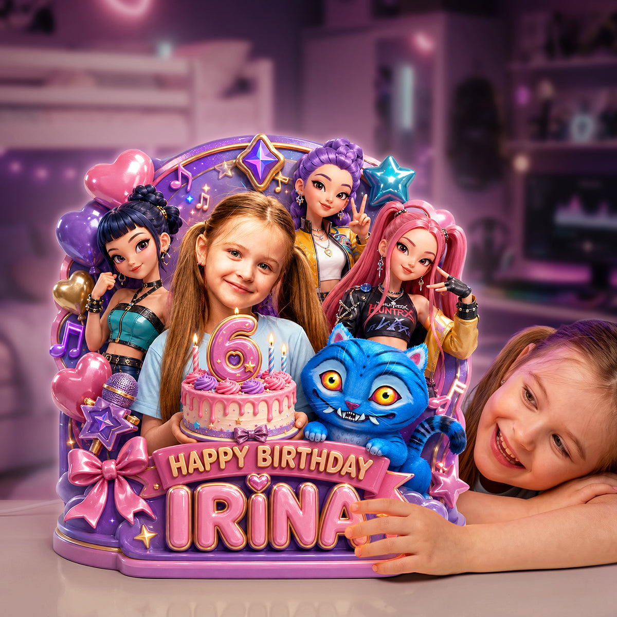 “Light Up Their Birthday with Love” - Customizable Acrylic Light Box - Perfect Gift for Kids on Their Special Day