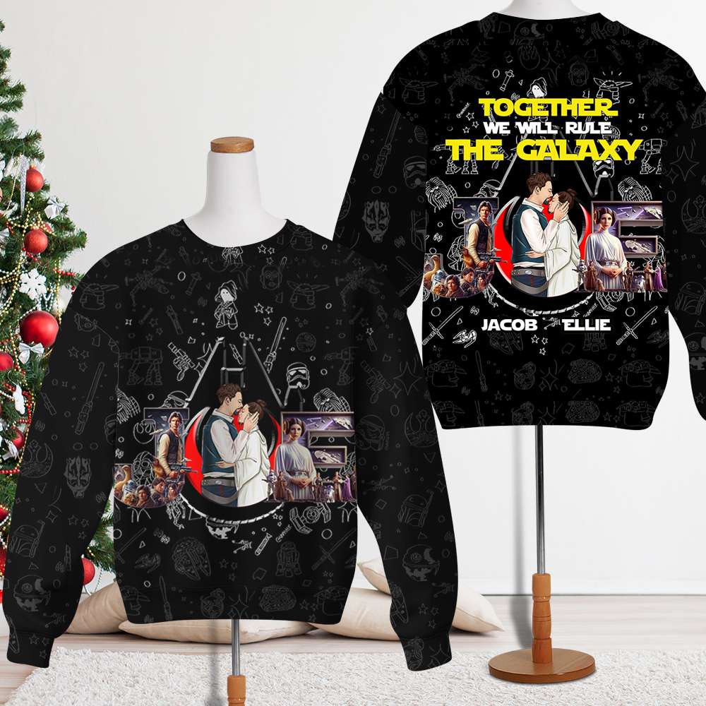 Personalized Love Galaxy Sweatshirt for Couples