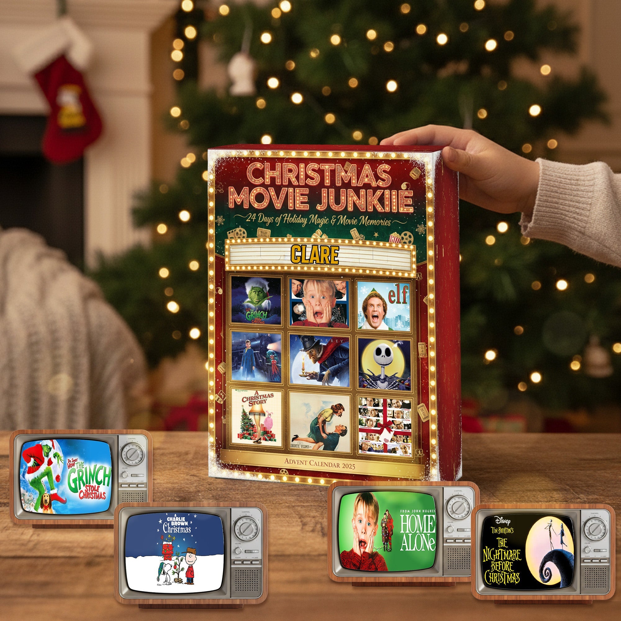 "Celebrate the Season of Cheer!" - Personalized Advent Calendar Blind Box for Movie Lovers Advent Calendar PopCulturePrints
