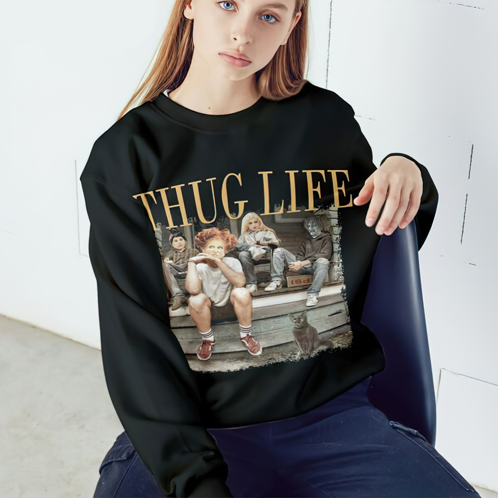 Thug Life Pop Culture Crewneck Sweatshirt