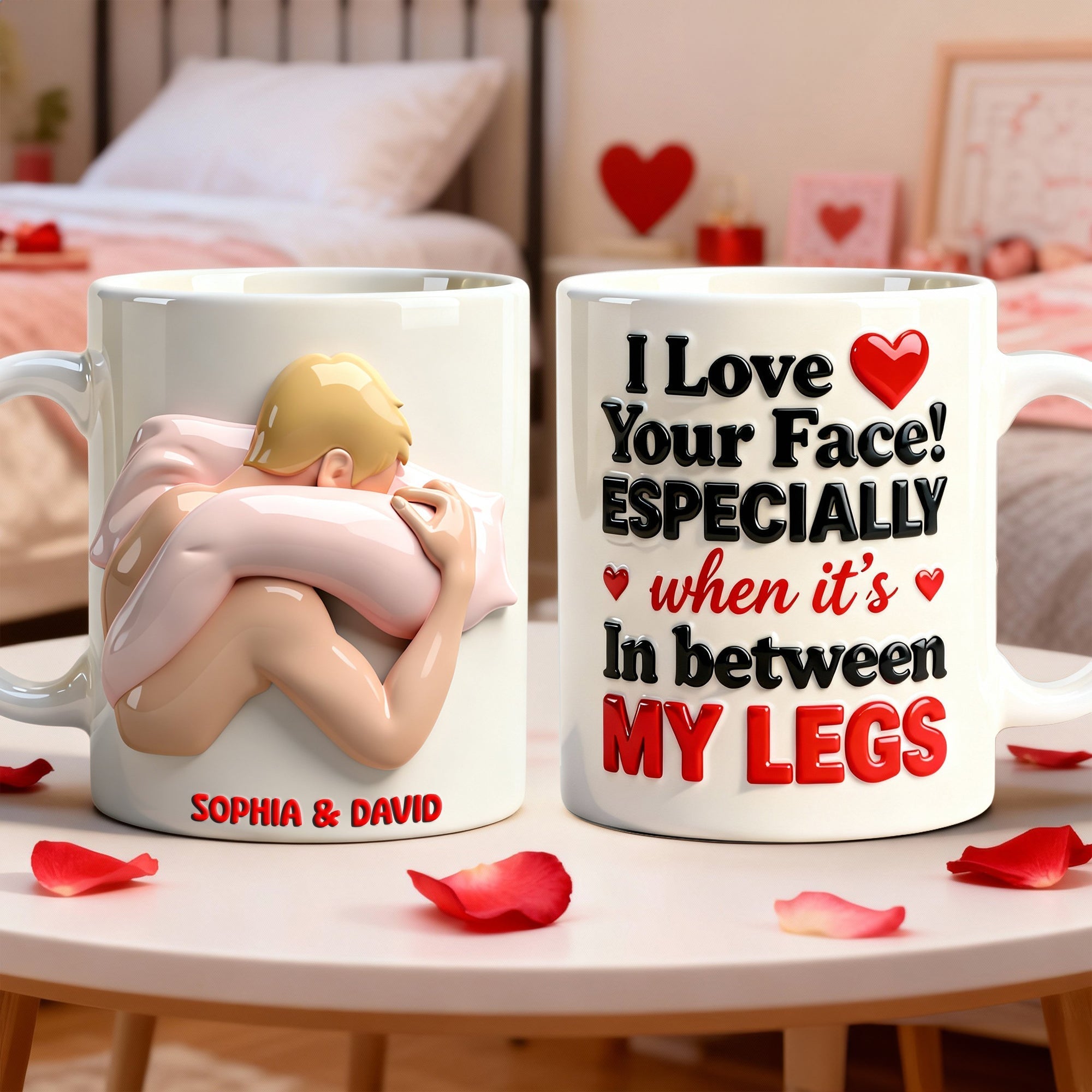 I Love Your Face! Personalized Funny Couple Coffee Mug - Unique Gift for Partners Coffee Mug PopCulturePrints
