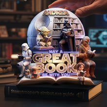 Load image into Gallery viewer, Just a Grandma Cares-A-Lot - Personalized Acrylic Plaque for Grandma Shaped Plaques PopCulturePrints
