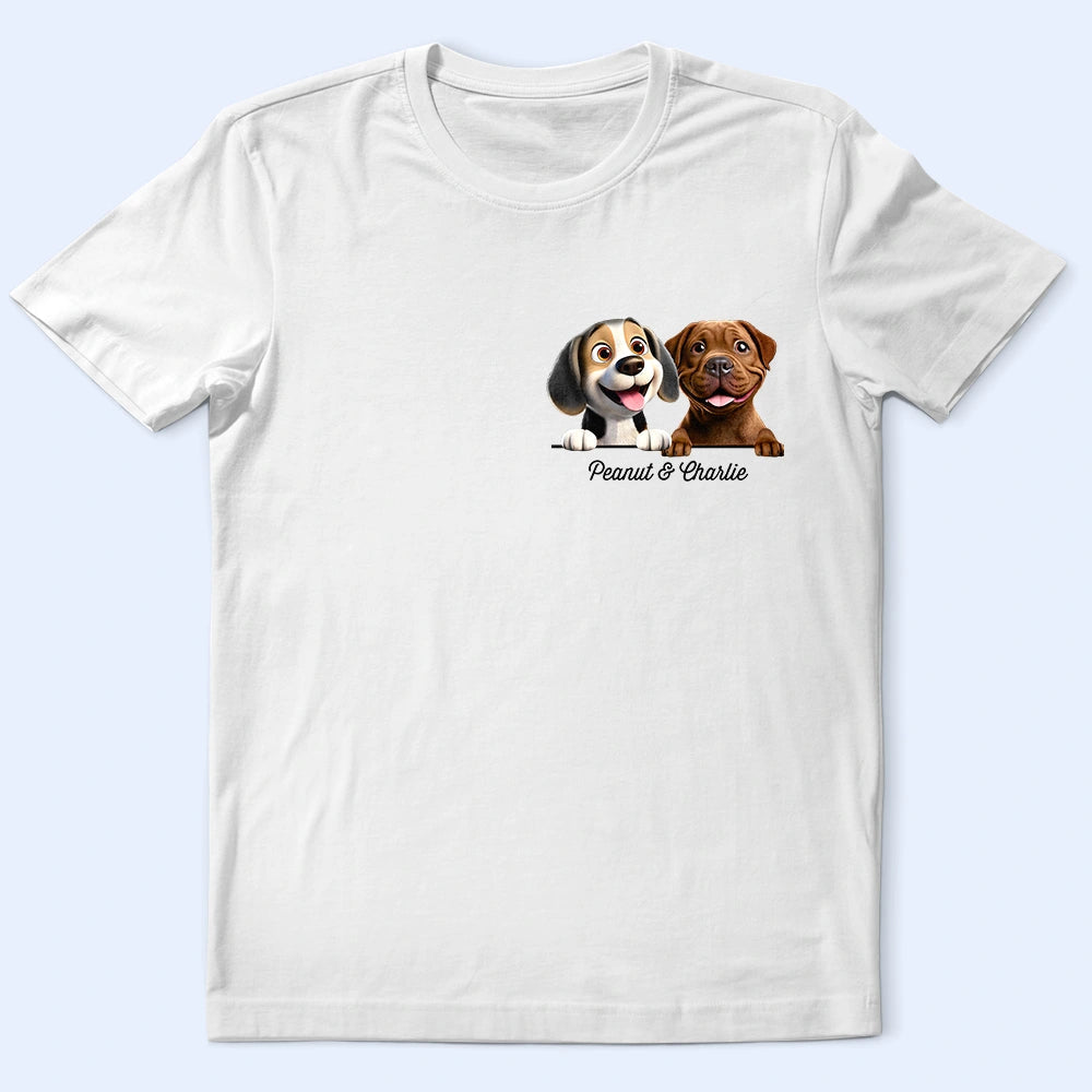 "Paw-sitively Adorable!" - Personalized Dog Mom/Dad T-Shirt for Pet Lovers T-shirt PopCulturePrints