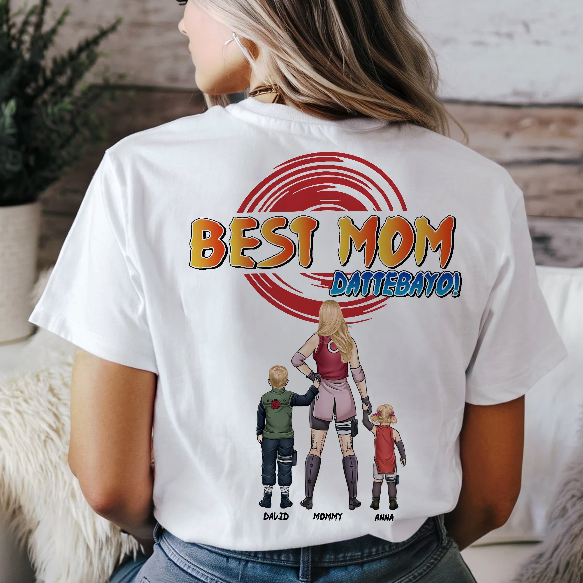 Best Mom! Personalized T-Shirt - Perfect Gift for Mom, Grandma, and Special Occasions Shirts PopCulturePrints