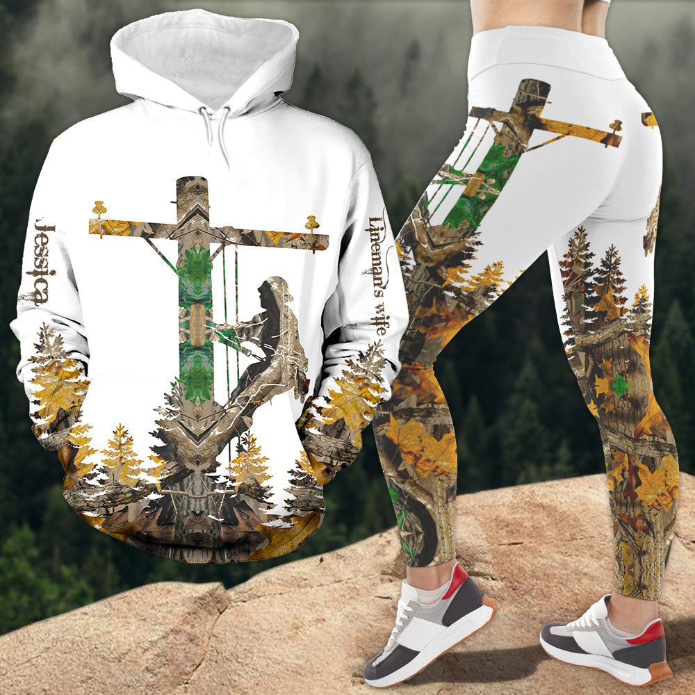 Personalized Lineman's Wife Hoodie & Leggings Set