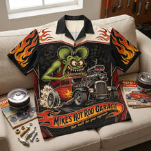 Load image into Gallery viewer, “Rev Up Your Style!” - Outstanding Hot Rod Hawaiian Shirt - Personalized Gift for Hot Rod Lovers
