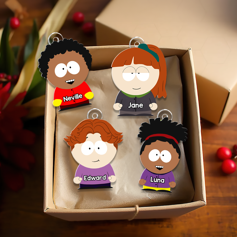 Custom Kids Ornament Set - Playful Characters