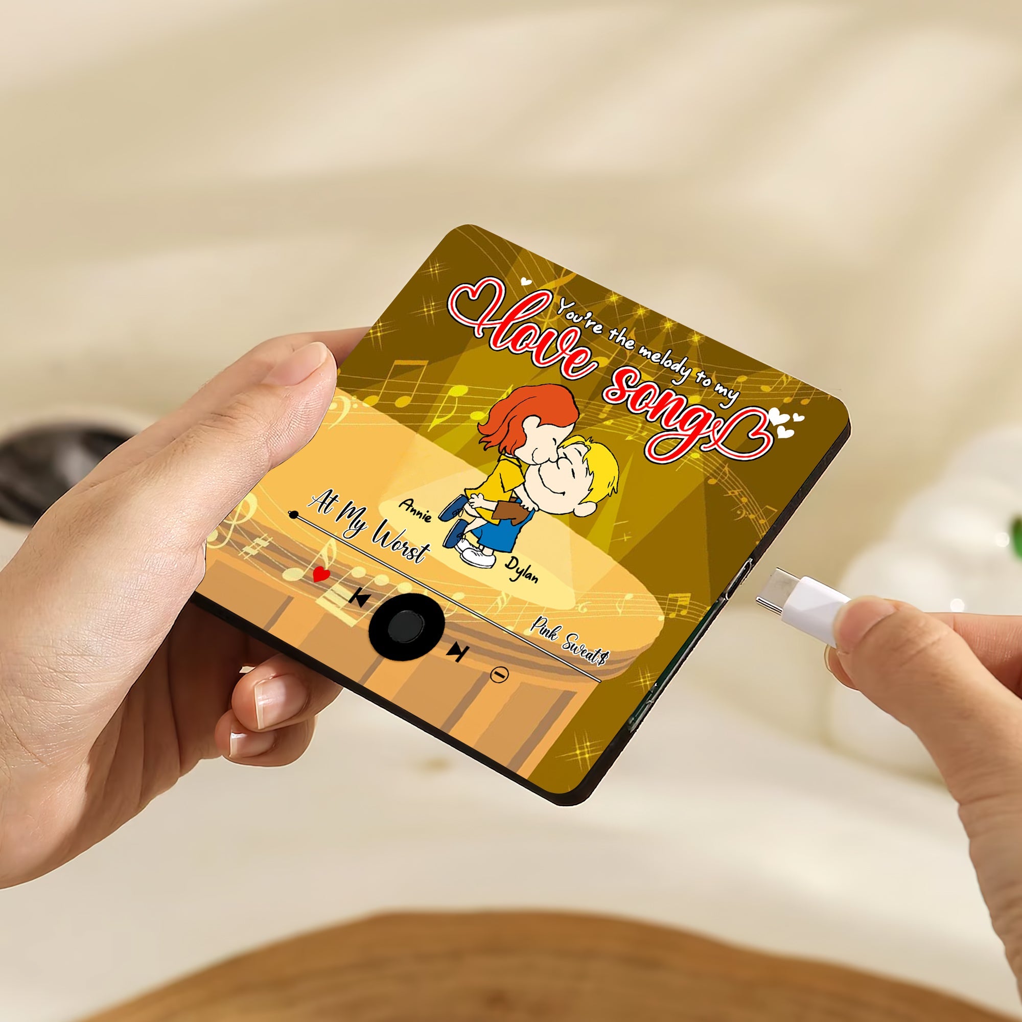 Personalized Couple Coffee Mug - Butterflies in the Stomach Fridge Magnet PopCulturePrints