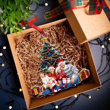 Load image into Gallery viewer, Custom Family Photo Acrylic Christmas Ornament Ornament PopCulturePrints
