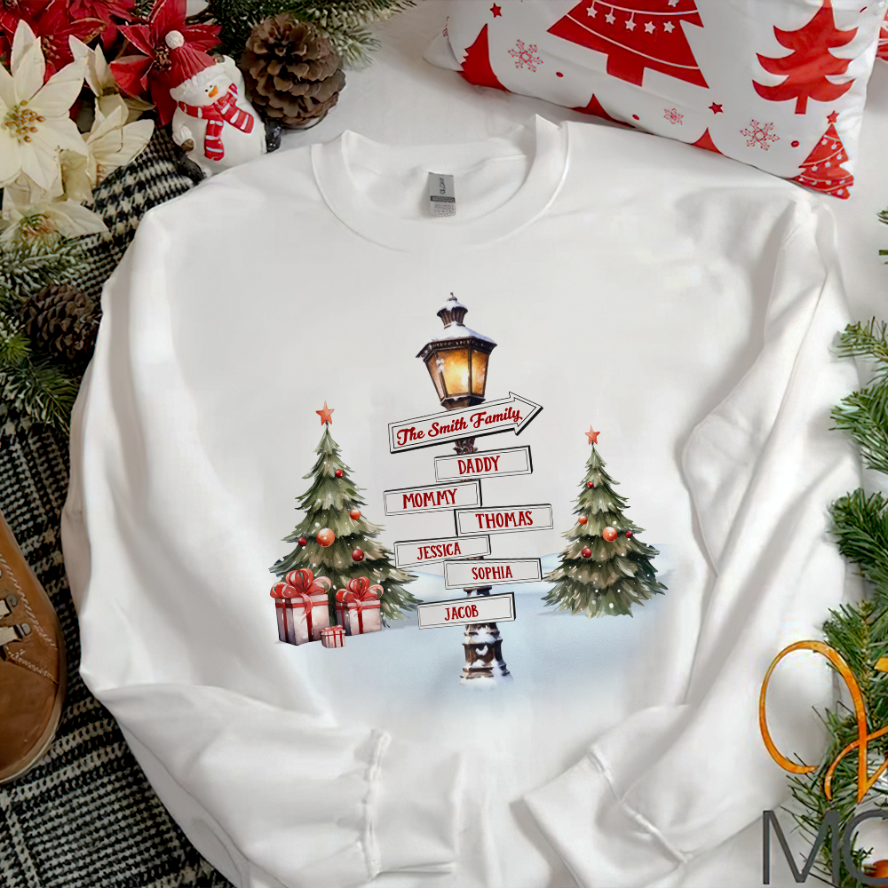 Custom Family Christmas Sweatshirt - Festive Holiday Gift