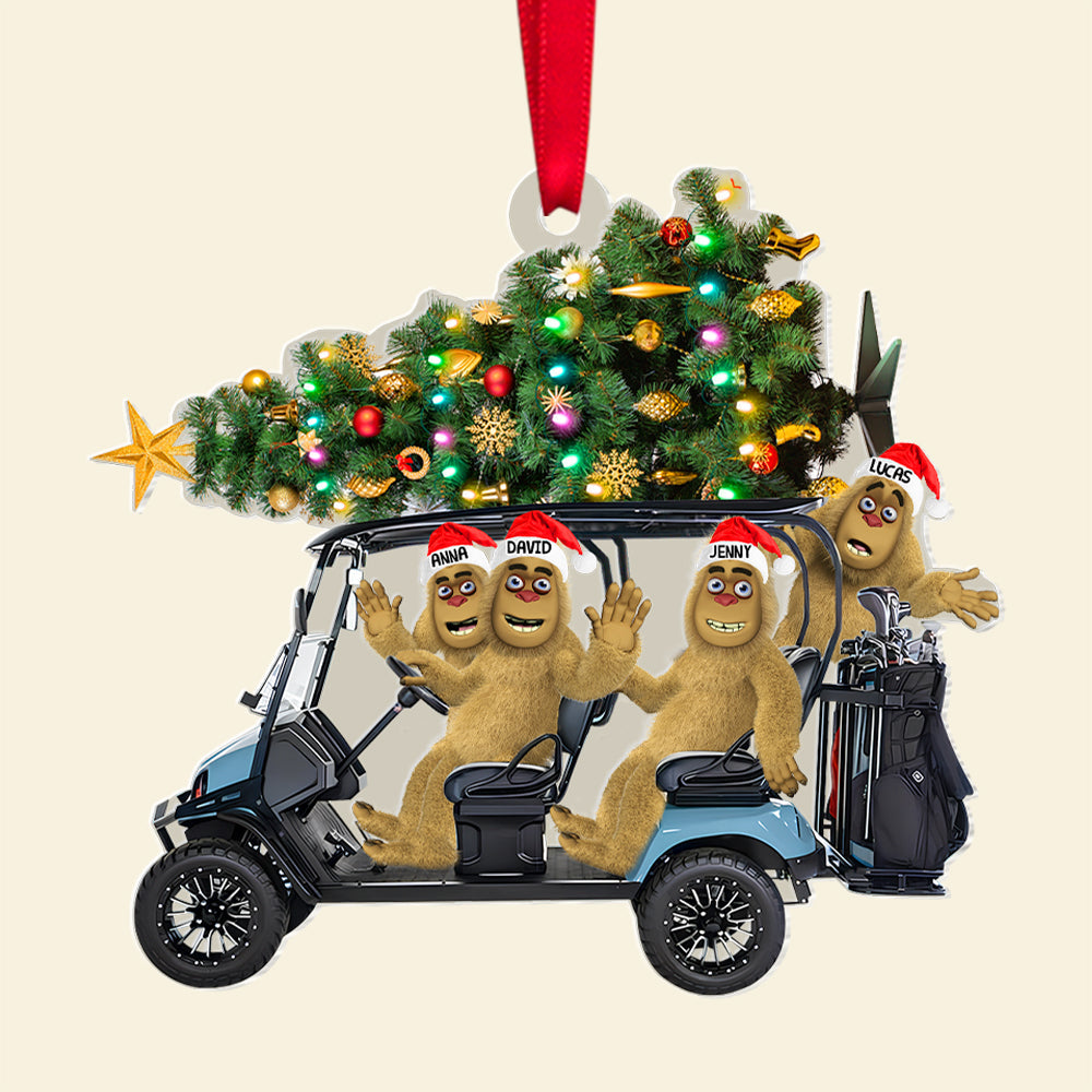 Personalized Bigfoot Golf Friends Christmas Ornament Ornament PopCulturePrints