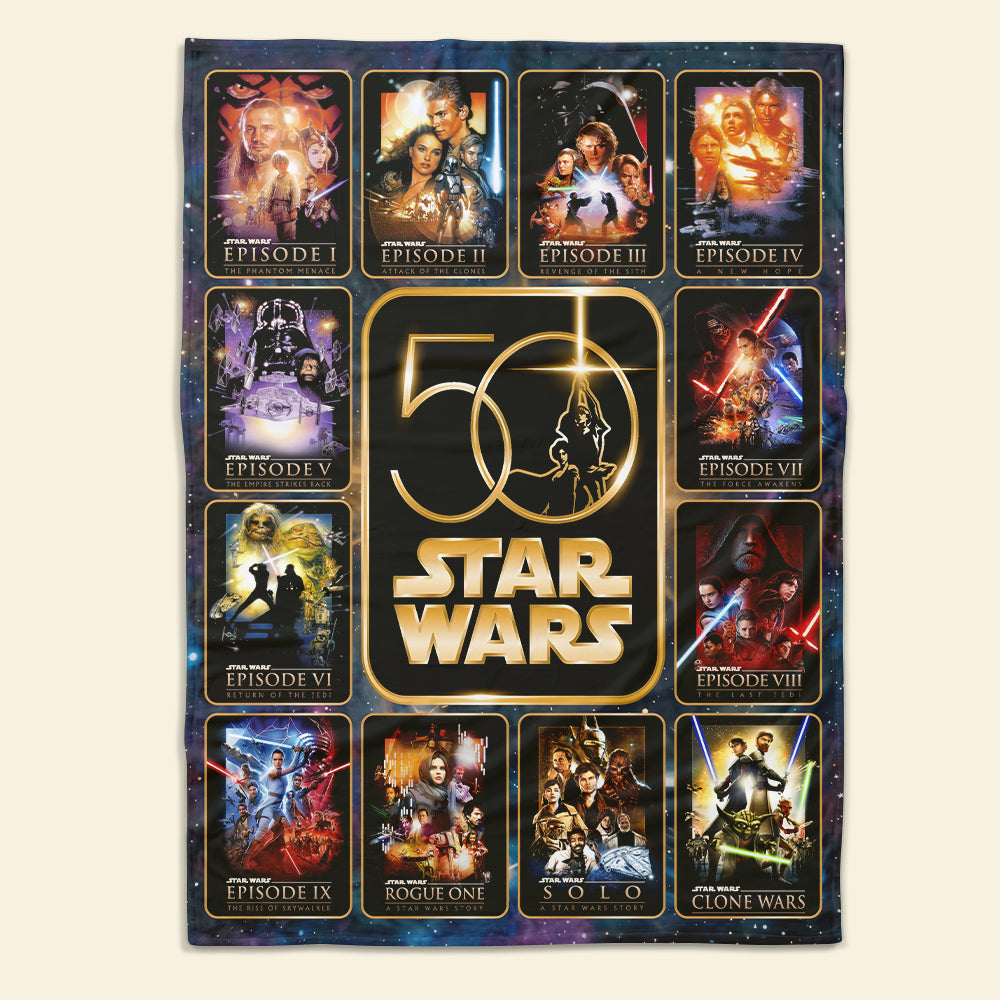 Celebrate the Force: Legendary Blanket - Personalized Anniversary Gifts for Star Wars Fans Blanket PopCulturePrints