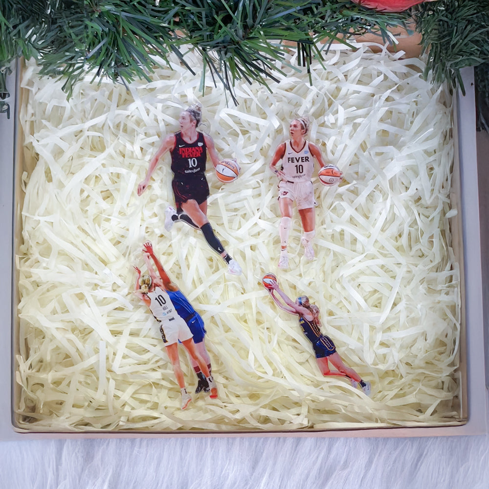 Personalized Basketball Player Ornament Gift Ornament PopCulturePrints