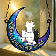 Load image into Gallery viewer, Mom, A Legend with Wings - Personalized Suncatcher for the Best Mom Ornament PopCulturePrints
