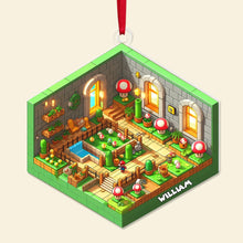 Load image into Gallery viewer, Personalized Gaming Farm Christmas Ornament Ornament PopCulturePrints
