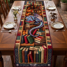 Load image into Gallery viewer, "Ignite Your Imagination with a Mystical Touch" - Personalized Quilted Table Runner for Book Lovers
