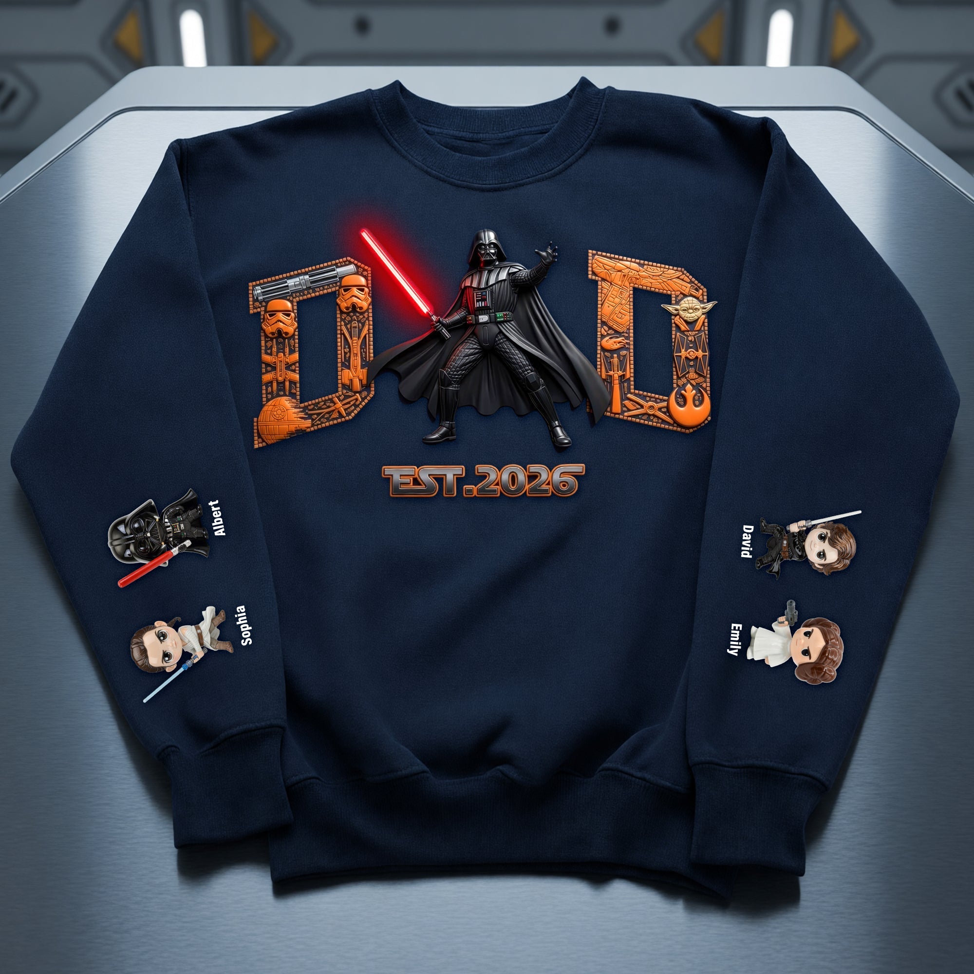 "Celebrate His Power!" - The Best Dad Shirt - Personalized Gifts For Dad, Grandpa, and More AOP Products PopCulturePrints