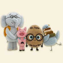 Load image into Gallery viewer, "Spread Love with Every Snuggle" - Cute Characters Pillow, Personalized Gift for Teachers and Students Pillow PopCulturePrints
