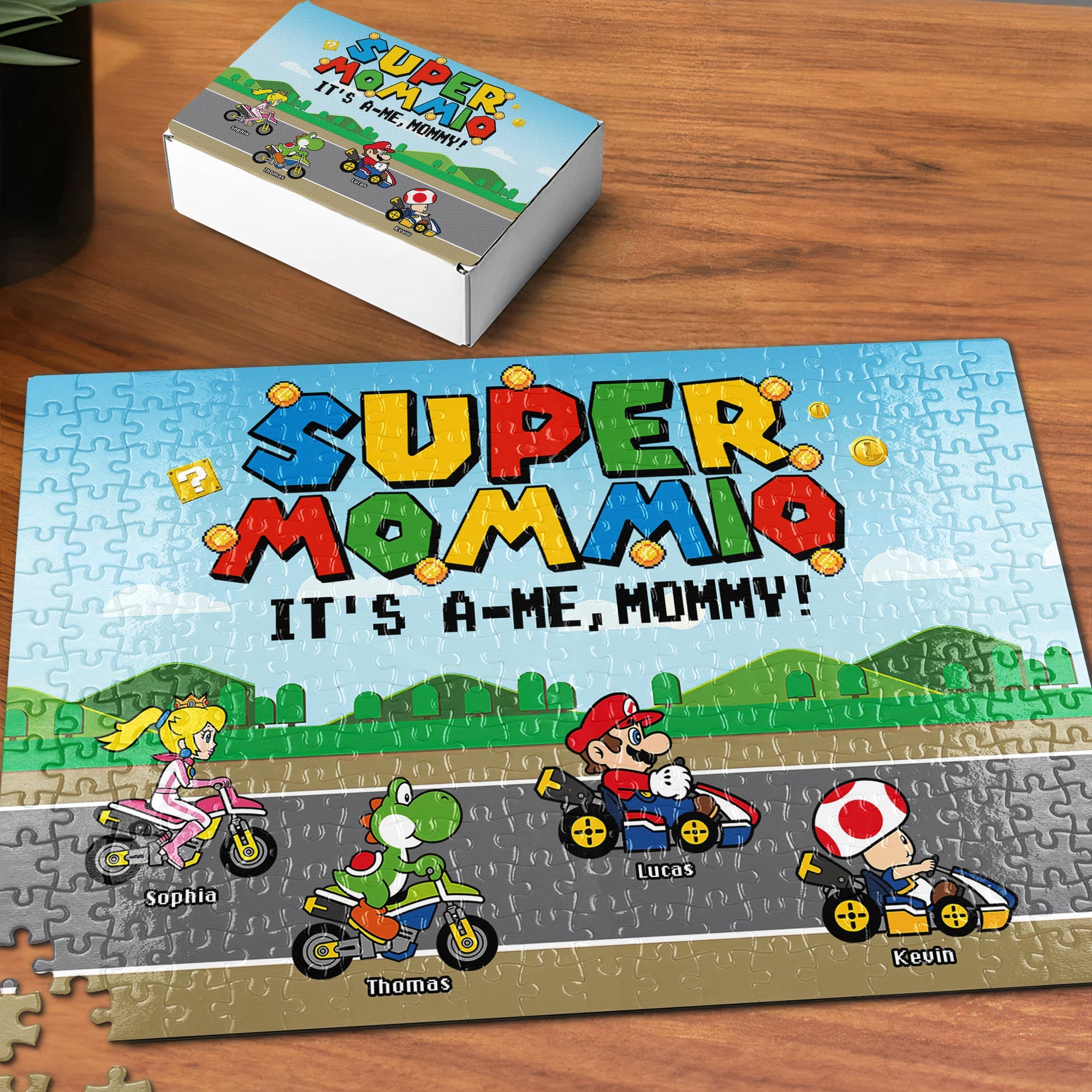 Super Mom Personalized Jigsaw Puzzle - Fun Gift for Mother's Day Jigsaw Puzzles PopCulturePrints