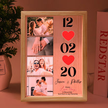 Load image into Gallery viewer, Personalized Love Story Light Box Frame - Perfect Valentine's Gift PopCulturePrints
