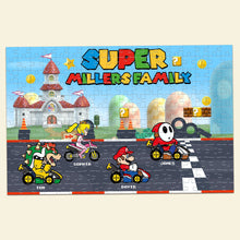 Load image into Gallery viewer, Super Racing Family Personalized Jigsaw Puzzle Wood Sign PopCulturePrints
