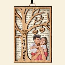 Load image into Gallery viewer, Personalized Always &amp; Forever Wooden Photo Sign for Couples Wood Sign PopCulturePrints
