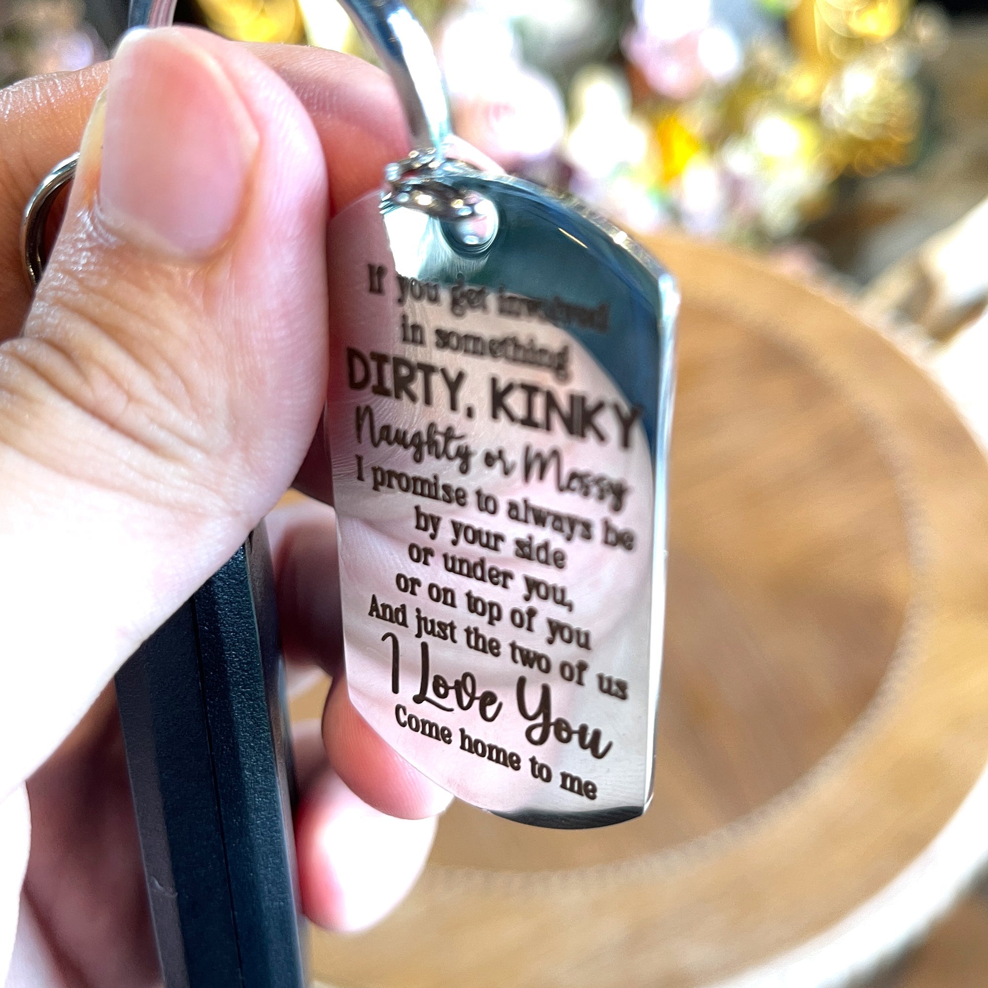 Personalized Partner In Crime Keychain - Engraved Stainless Steel Gift for Couples Keychains PopCulturePrints