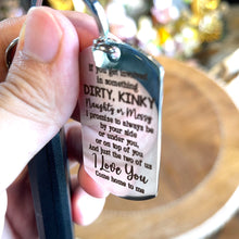 Load image into Gallery viewer, Personalized Partner In Crime Keychain - Engraved Stainless Steel Gift for Couples Keychains PopCulturePrints
