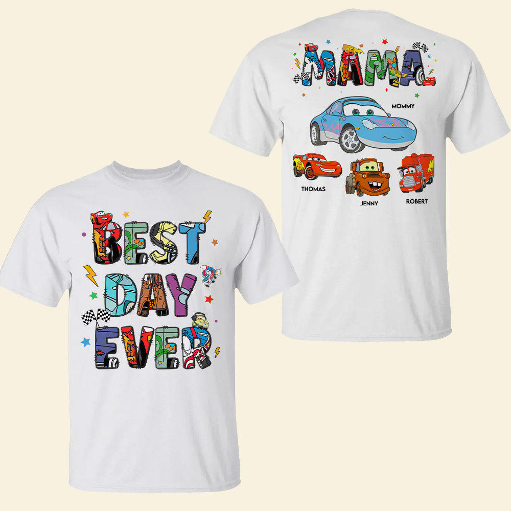 Best Day Ever - Personalized Gifts for Mom T-Shirt Shirts PopCulturePrints