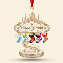 Load image into Gallery viewer, “Celebrate Family Magic!” - Personalized Merry Fairy Tales World Acrylic Ornament - Perfect Custom Gift for Families &amp; Friends
