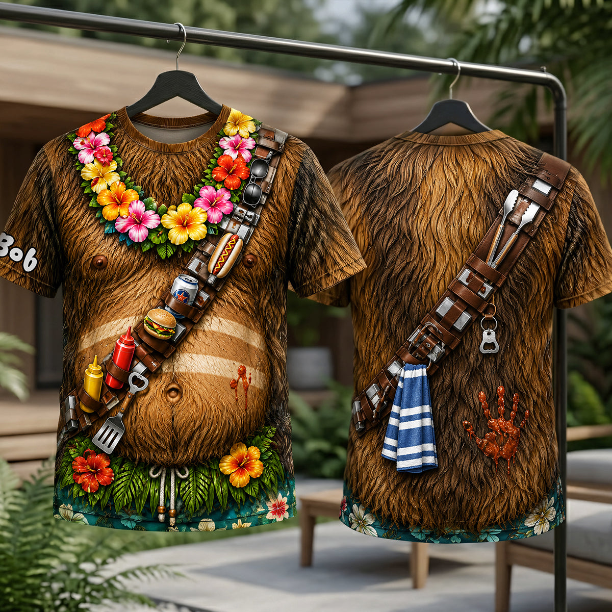 “Spice Up Your BBQ Moments” - Funny BBQ 3D Shirt - Personalized Gift for Grill Enthusiasts