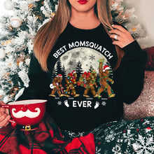 Load image into Gallery viewer, Best Momsquatch Ever Personalized Christmas Sweatshirt
