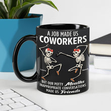 Load image into Gallery viewer, Dance It Out – Personalized Dancing Skeleton Coworkers Coffee Mug Coffee Mug PopCulturePrints

