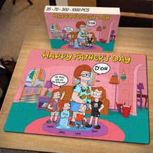 Load image into Gallery viewer, &quot;Celebrate Dad with a Fun Puzzle!&quot; - Personalized Jigsaw Puzzle - Gift for Fathers, Dads, Grandfathers, and Family Jigsaw Puzzles PopCulturePrints
