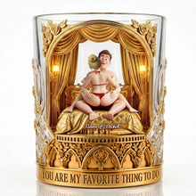 Load image into Gallery viewer, You Are My Favorite Thing To Do - Naughty Couple Round Glass - Personalized Gifts For Couples Glass PopCulturePrints
