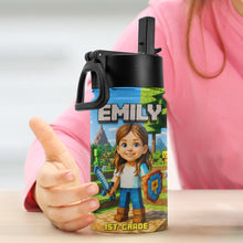 Load image into Gallery viewer, &quot;Unleash Your Inner Hero!&quot; - Personalized Pixel Adventure Kid Tumbler - Custom Gift for Boys and Girls Tumbler Cup PopCulturePrints
