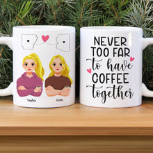 Load image into Gallery viewer, Personalized Long Distance Relationship Coffee Mug Coffee Mug PopCulturePrints
