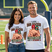 Load image into Gallery viewer, I Love Big Sacks - Playful Sporty Couple Shirt - Personalized Gifts for Fun-Loving Couples
