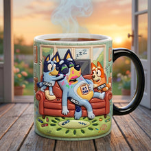 Load image into Gallery viewer, "Bring Joy to Dad's Mornings!" - Sleepy Dad Magic Coffee Mug - Personalized Gift for Father's Day, Grandpa &amp; Dads Coffee Mug PopCulturePrints
