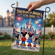 Load image into Gallery viewer, Patriotic Family Garden Flag - Personalized Gifts For Family 04TYDT030626 Garden Flag PopCulturePrints
