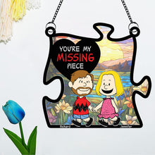 Load image into Gallery viewer, Personalized Couple Suncatcher Ornament - My Missing Piece
