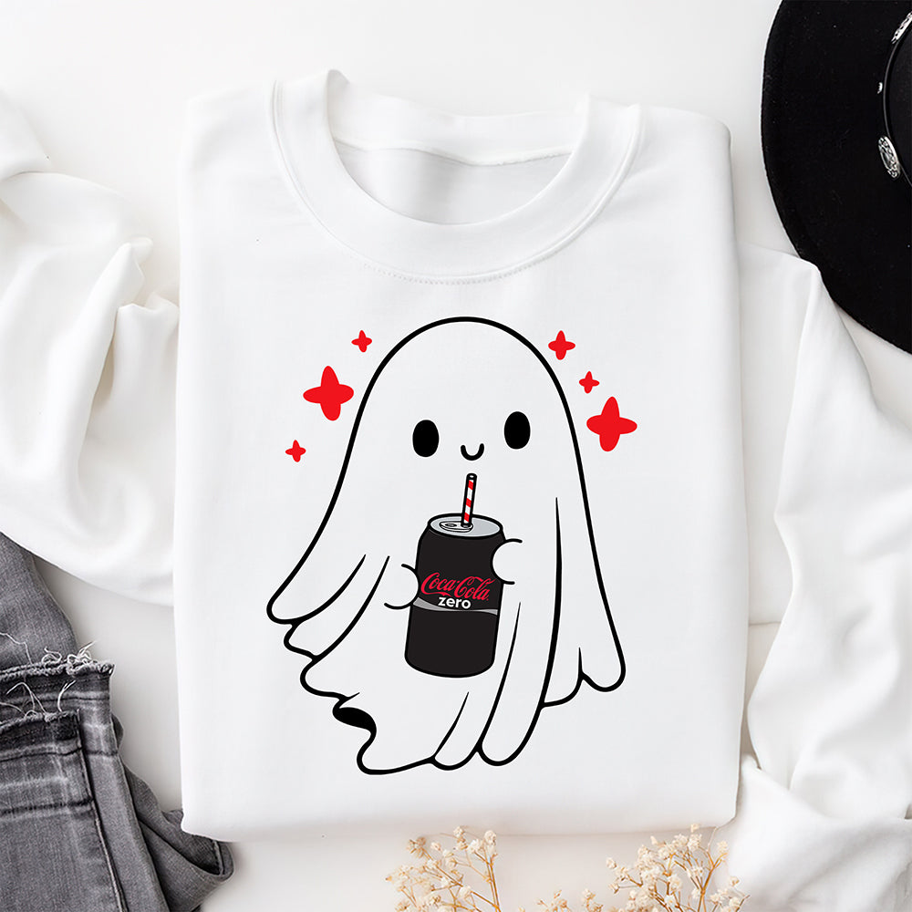Boo-tiful Ghost & Sip Halloween Shirt - Personalized Gift for Ghost Lovers Shirts PopCulturePrints
