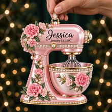 Load image into Gallery viewer, Birth Month Flower Baking Mixer Ornament - Personalized Christmas Gifts For Baking Lovers 02qhdt120926 Ornament PopCulturePrints
