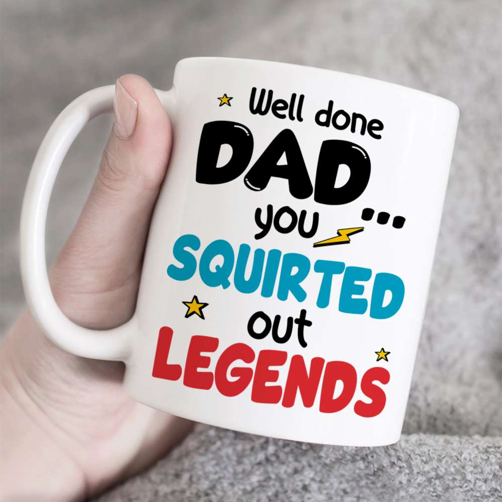 Personalized Superhero Dad Mug - Fun Coffee Gift Coffee Mug PopCulturePrints