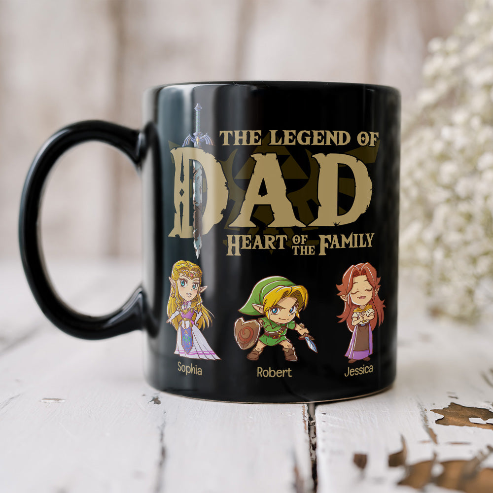 Personalized Legend of Dad Family Mug Coffee Mug PopCulturePrints